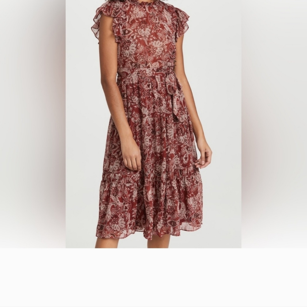 Moon River - paisley midi dress